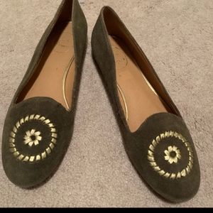Jack Roger's Olive Green & Gold Flats